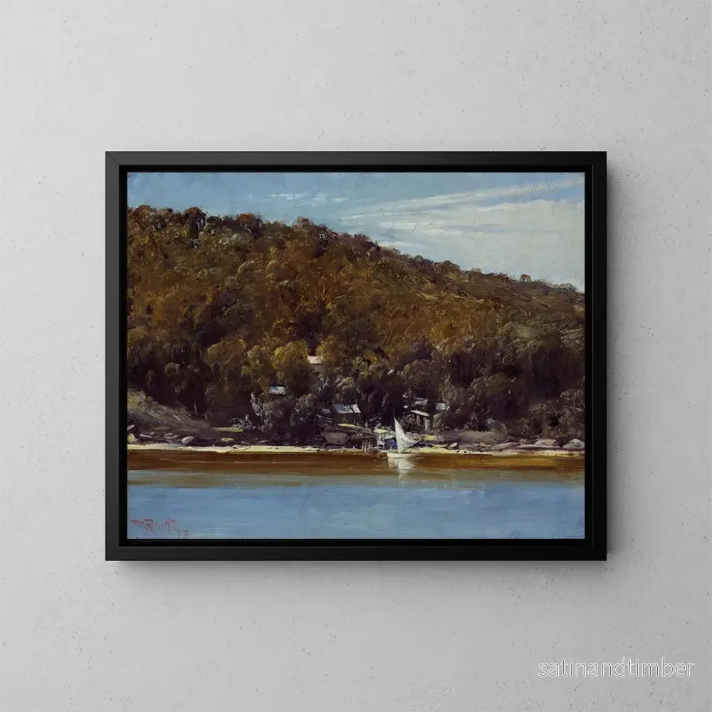 Reproduktion av målningen Le camp de Sirius Cove - Tom Roberts
