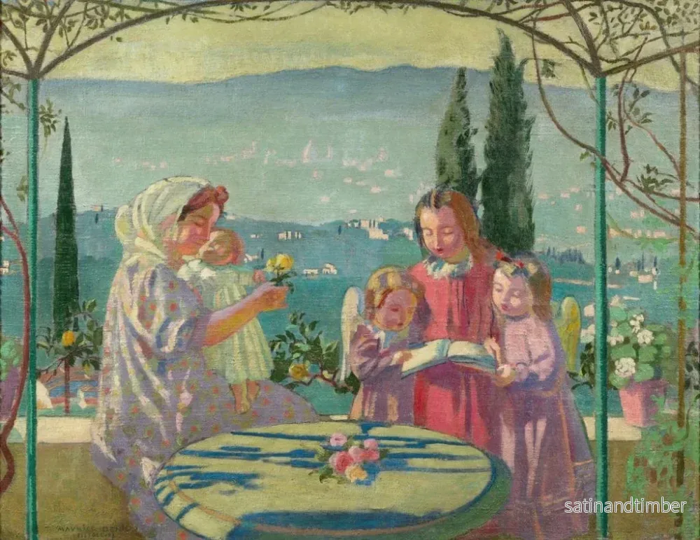 Reproduktion av målningen Cantique de la Madone de Fiesole au matin - Maurice Denis - Bild 2