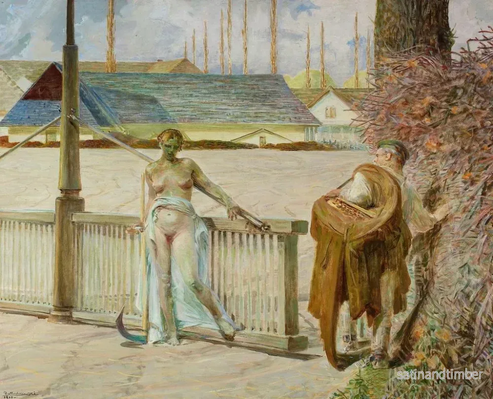 Reproduktion av målningen Min liv, högra sektionen av triptyken - Jacek Malczewski - Bild 2