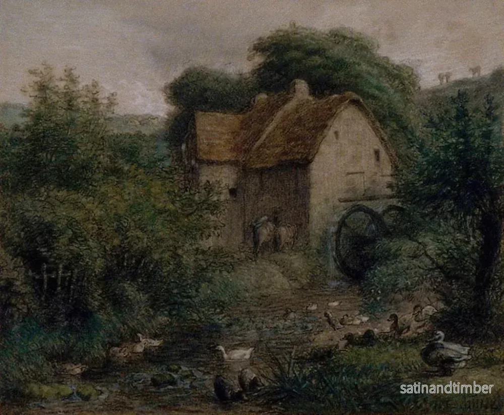 Reproduktion av målningen Le Vieux Moulin - Jean-François Millet - Bild 2