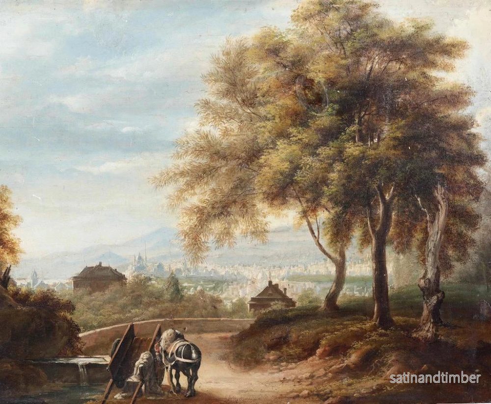 Reproduktion av målningen Vue de Gênes depuis la colline d'Albaro - Michele Cesare Danielli - Bild 2