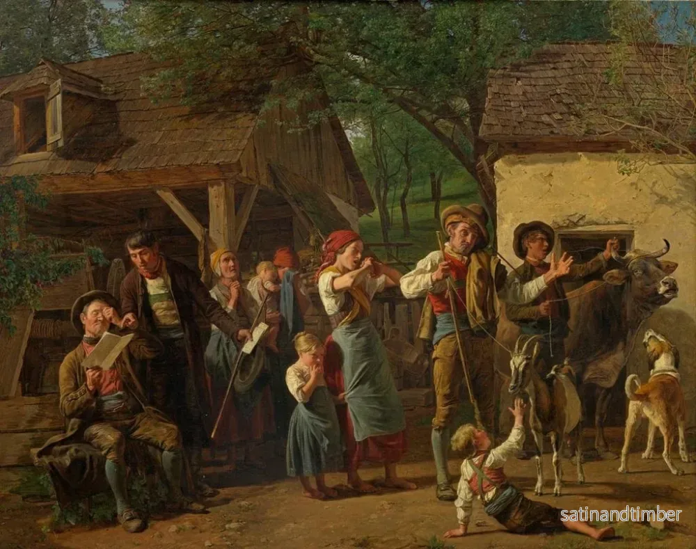 Reproduktion av målningen La saisie - Ferdinand Georg Waldmüller - Bild 2