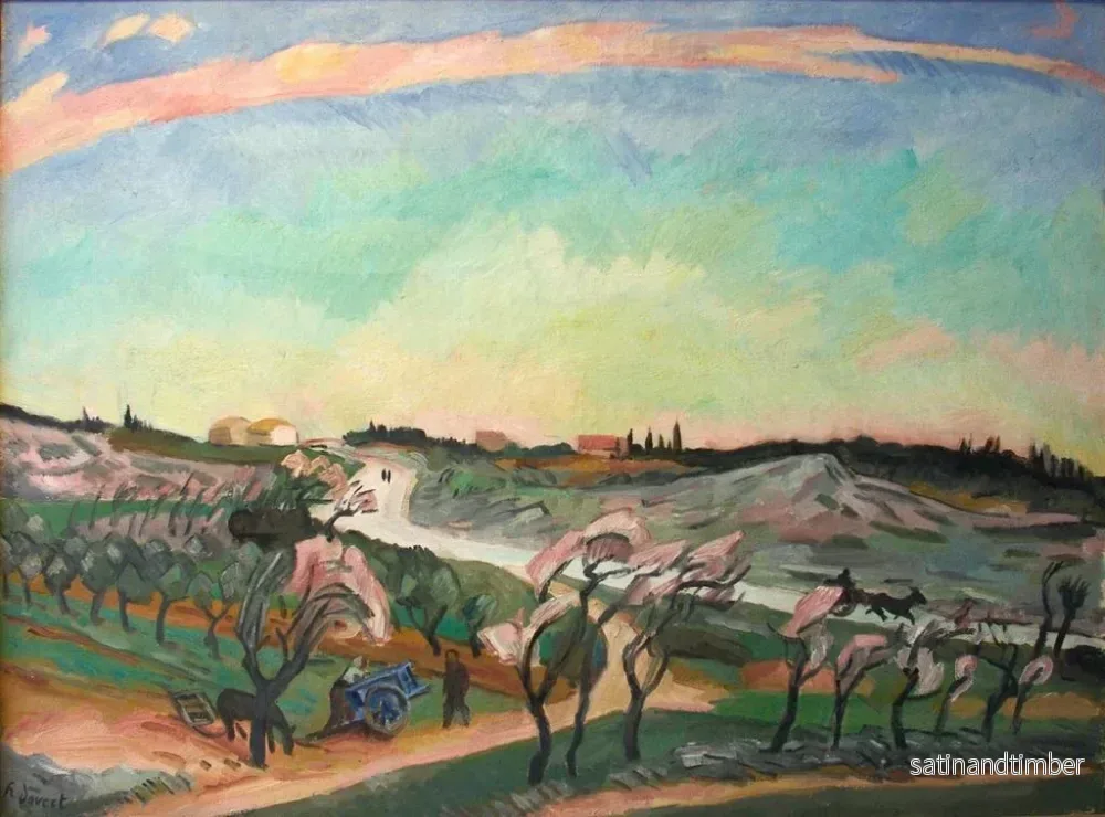 Reproduktion av målningen La route de Nîmes - Henri Doucet - Bild 2