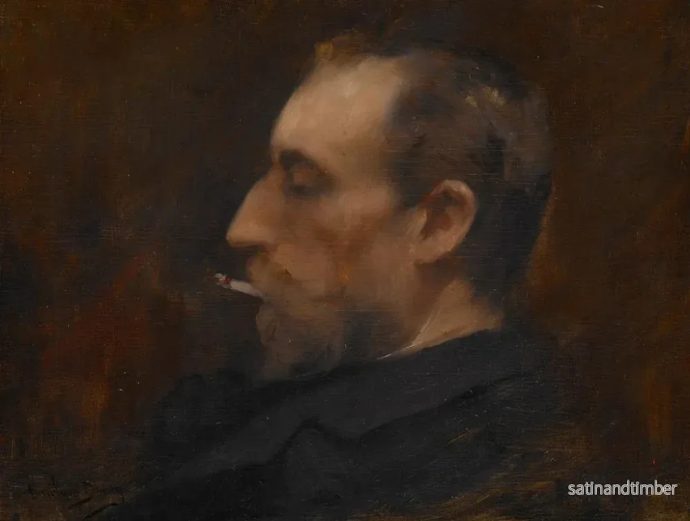 Reproduktion av målningen Portrait av en man - Carolus-Duran - Bild 2