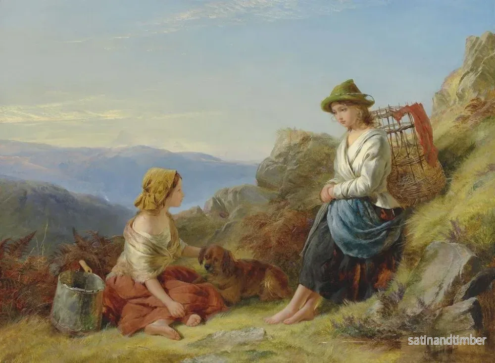 Reproduktion av målningen En vila på eftermiddagen - Edward John Cobbett - Bild 2