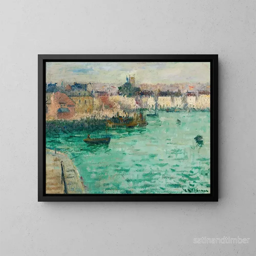 Reproduktion av målningen Avant-port de Dieppe - Gustave Loiseau
