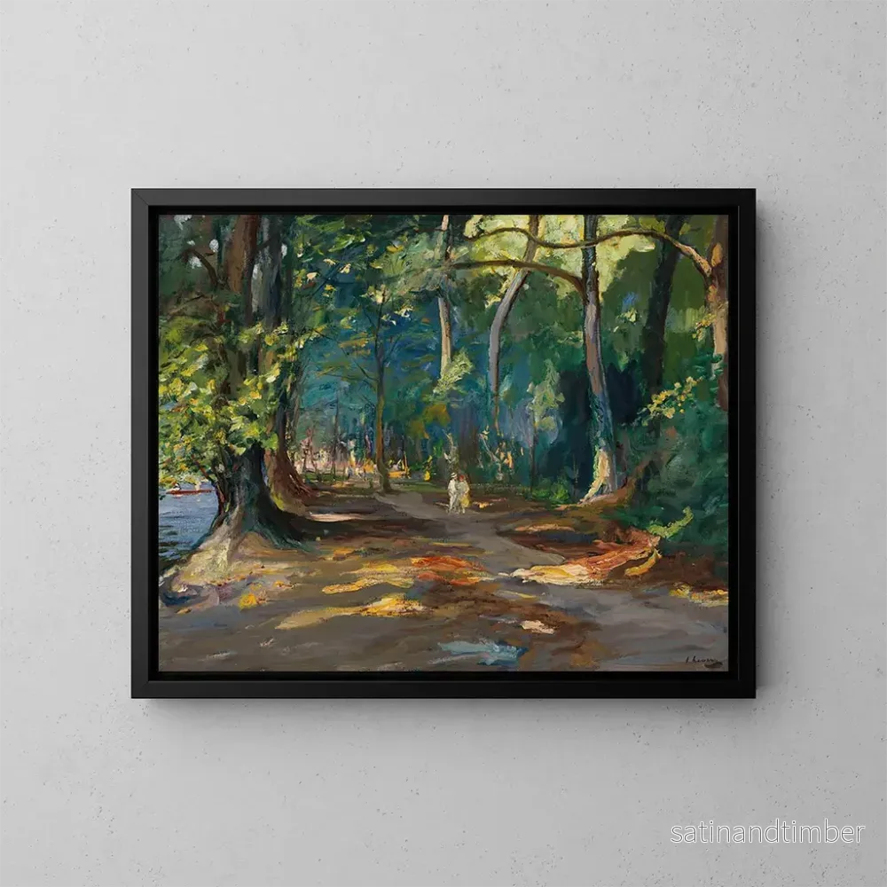 Reproduktion av målningen Le chemin près de la rivière Maidenhead - Sir John Lavery
