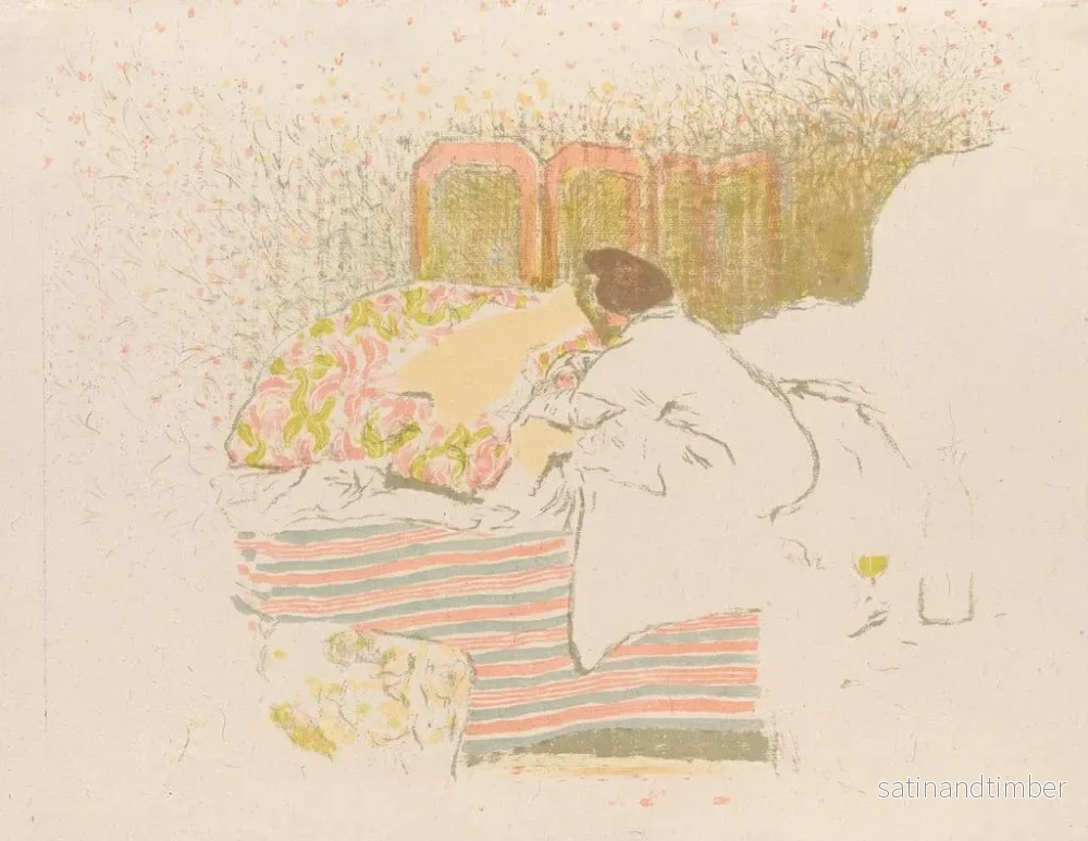 Reproduktion av målningen La naissance d'Annette - Édouard Vuillard - Bild 2