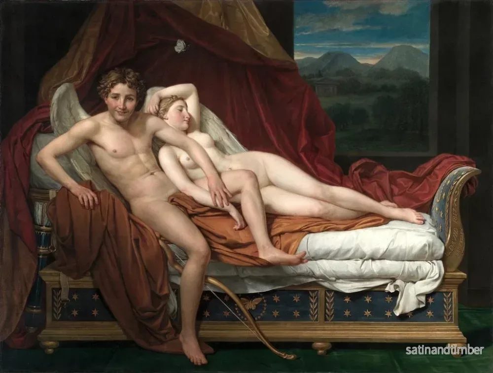 Reproduktion av målningen Cupidon och Psyche - Jacques Louis David - Bild 2