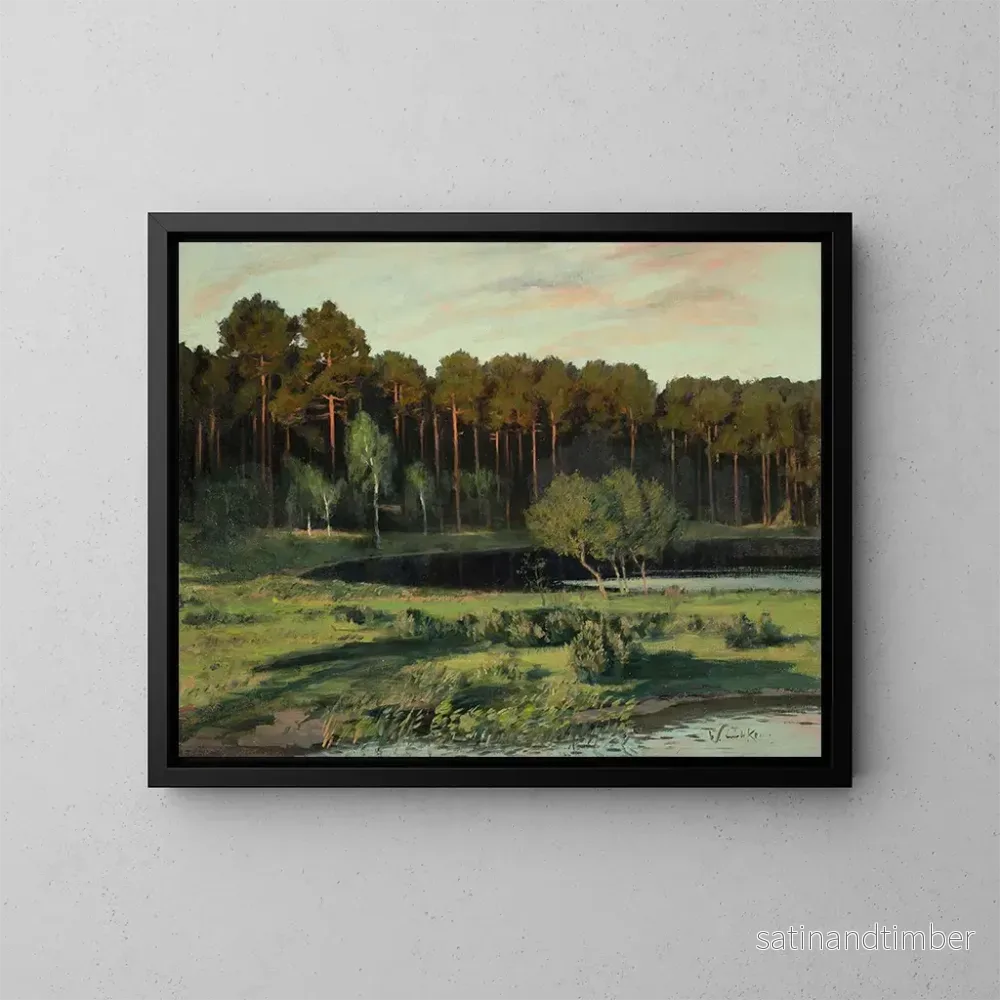 Reproduktion av målningen av sjön Grunewald - Walter Leistikow