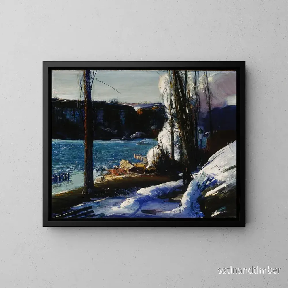 Reproduktion av målningen Les Palissades - George Wesley Bellows