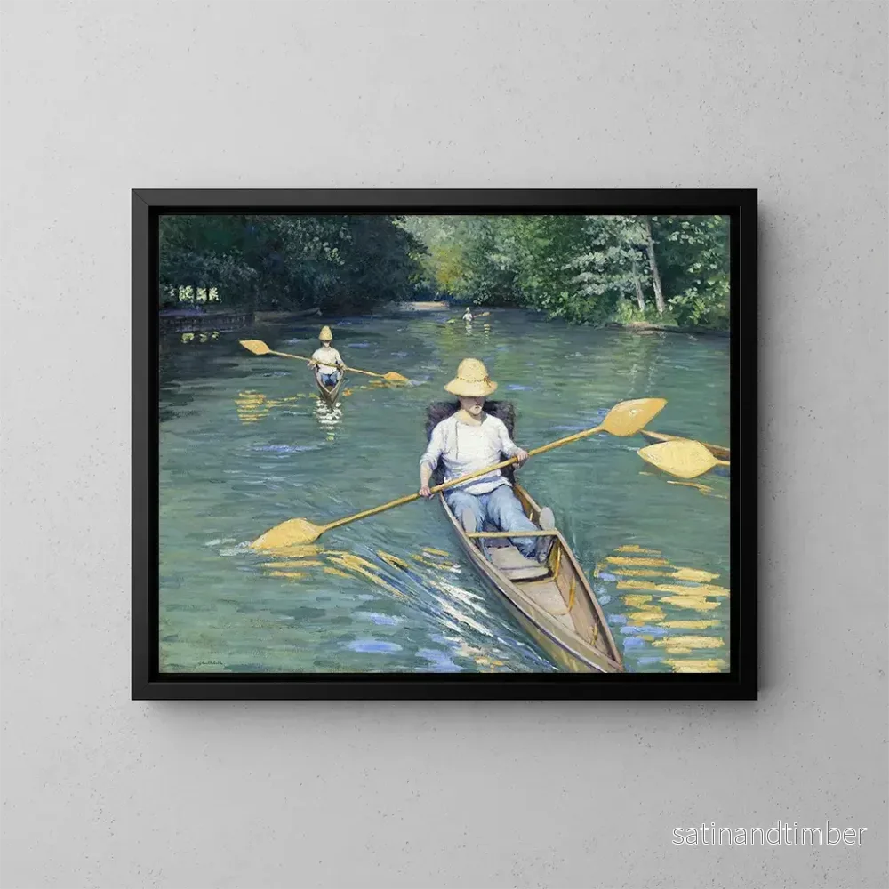Reproduktion av målningen Kanoter - Gustave Caillebotte