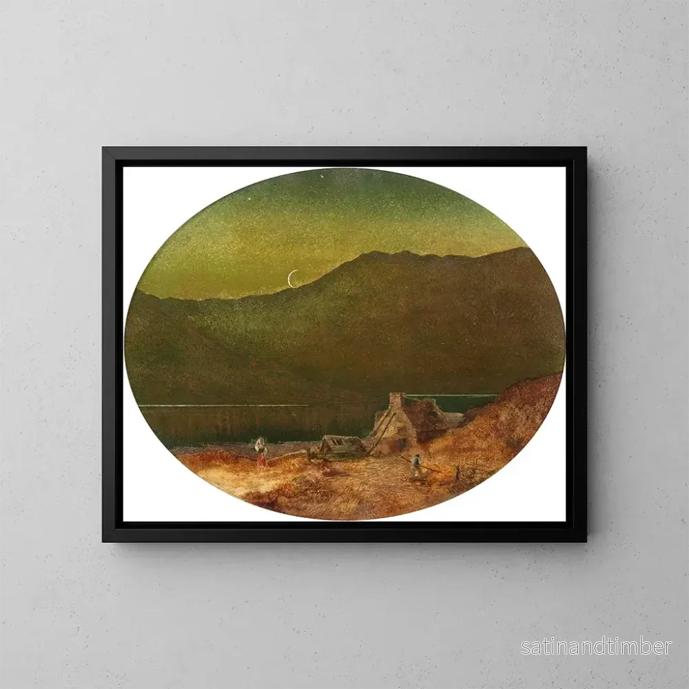Reproduktion av målningen Le Croissant - John Atkinson Grimshaw