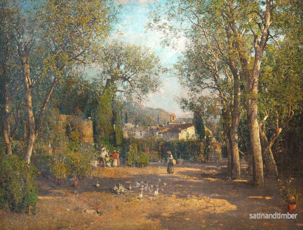 Reproduktion av målningen Partie du Val Lagarina - Robert Russ - Bild 2