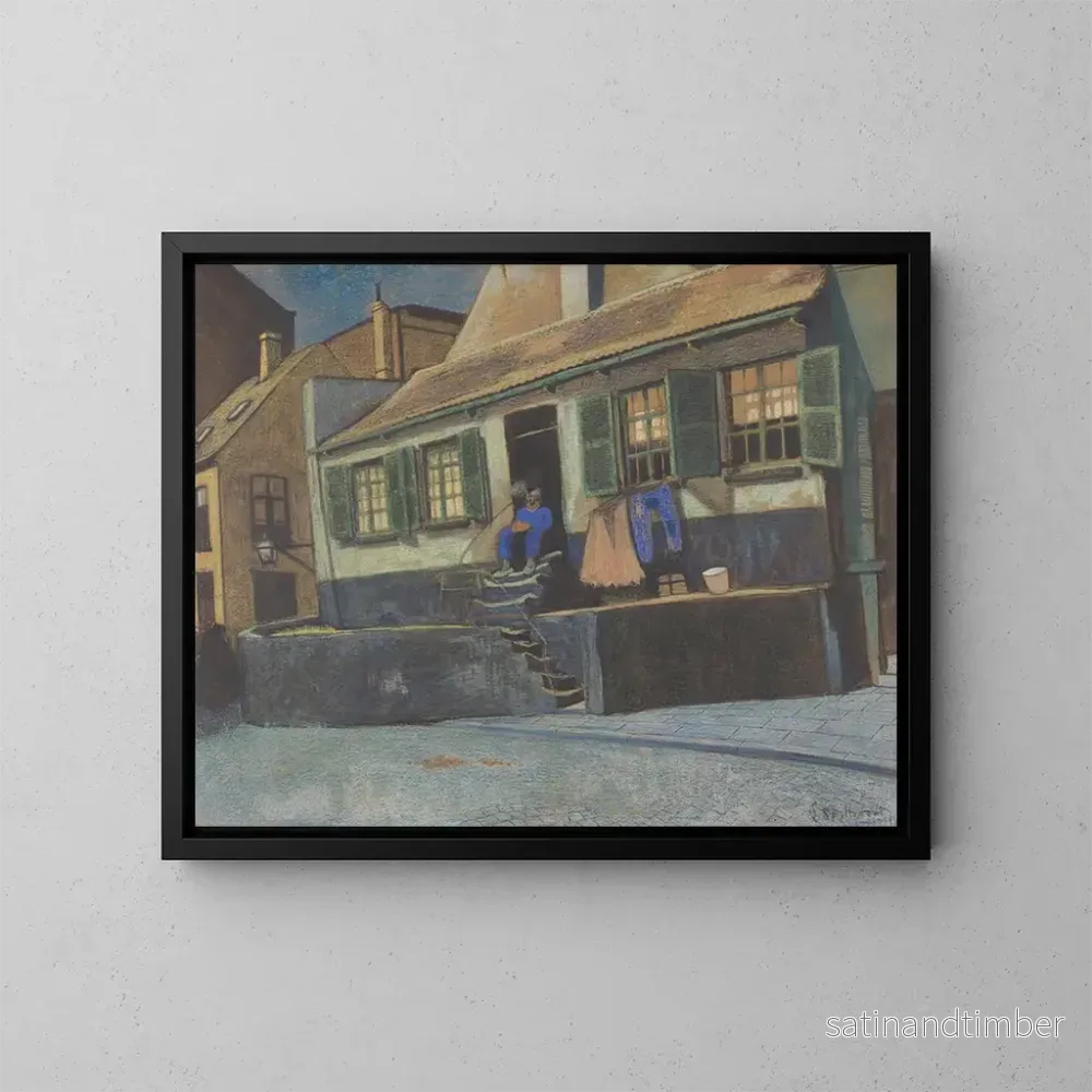 Reproduktion av målningen La maison appelée Le Pulpit à Ostende - Léon Spilliaert
