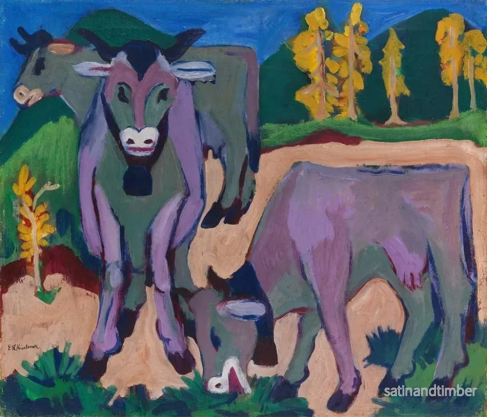 Reproduktion av målningen Khe i höst - Ernst Ludwig Kirchner - Bild 2