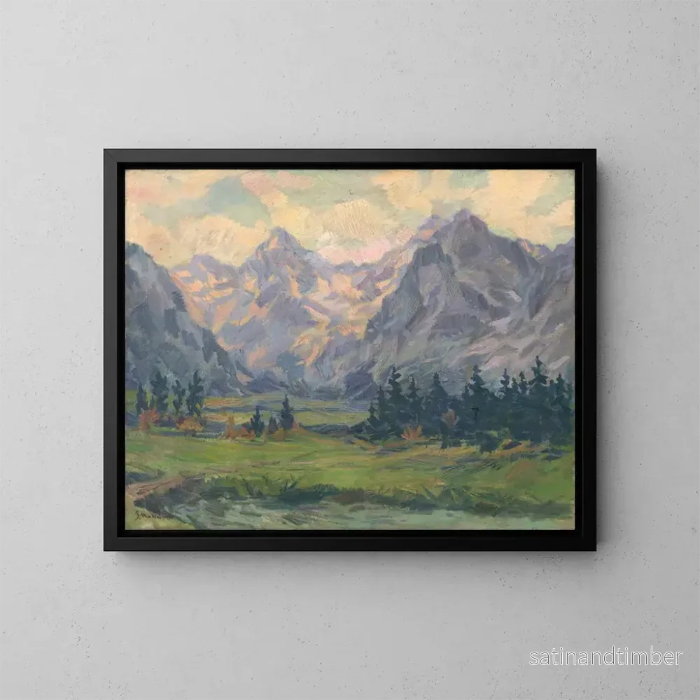 Reproduktion av målningen av Tatras - Gustav Mahler