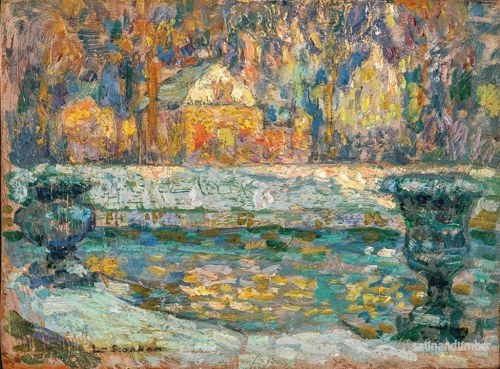 Reproduktion av målningen Le bassin de Neptune à Versailles - Henri Le Sidaner - Bild 2
