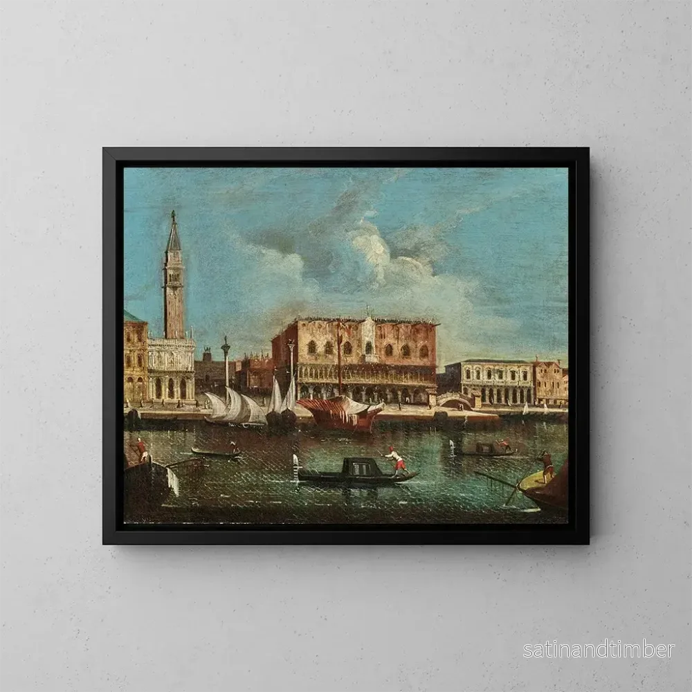 Reproduktion av målningen Bassin de San Marco à Venise – Francesco Tironi Reproduktion av målningen Bassin de San Marco à Venise – Francesco Tironi