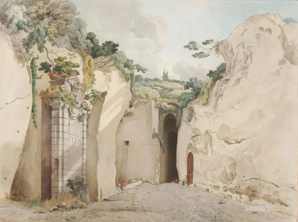 Reproduktion av målningen La Grotte de Posillipo - William Pars - Bild 2