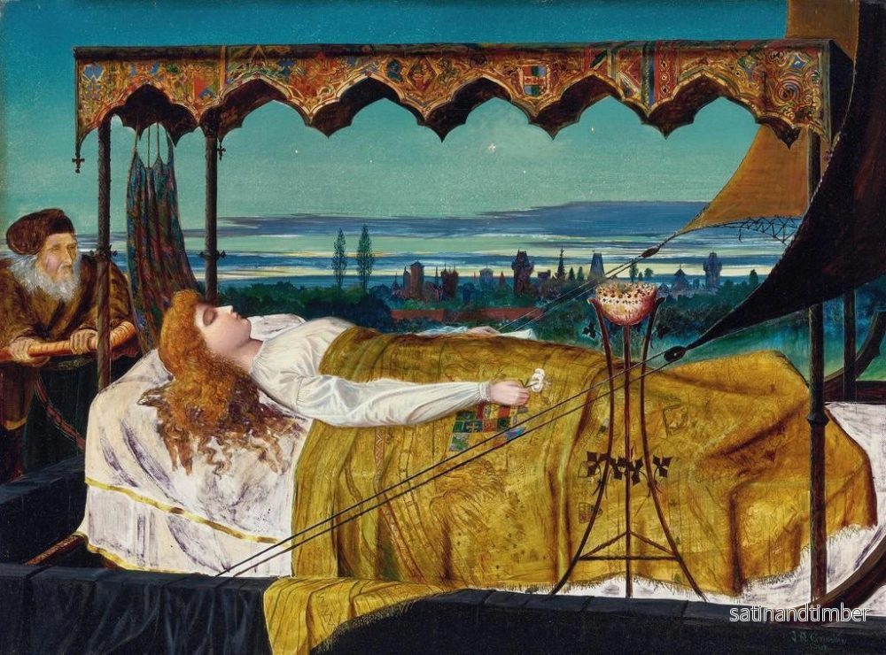 Reproduktion av målningen Elaine - John Atkinson Grimshaw - Bild 2