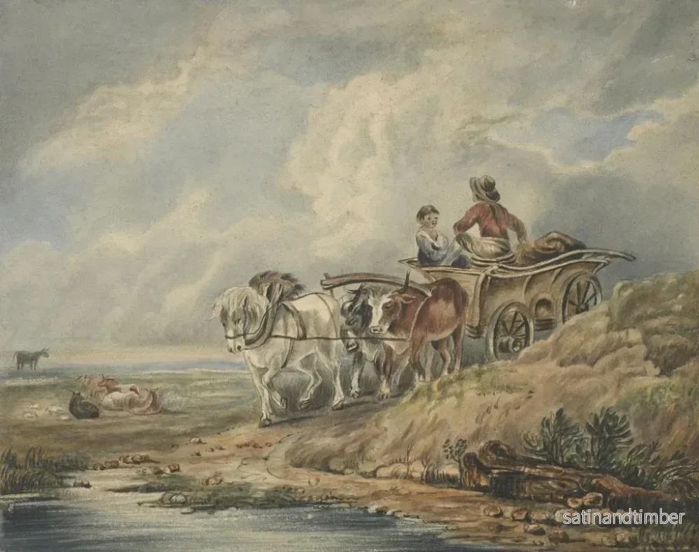Reproduktion av målningen Le chariot - Thomas Webster - Bild 2