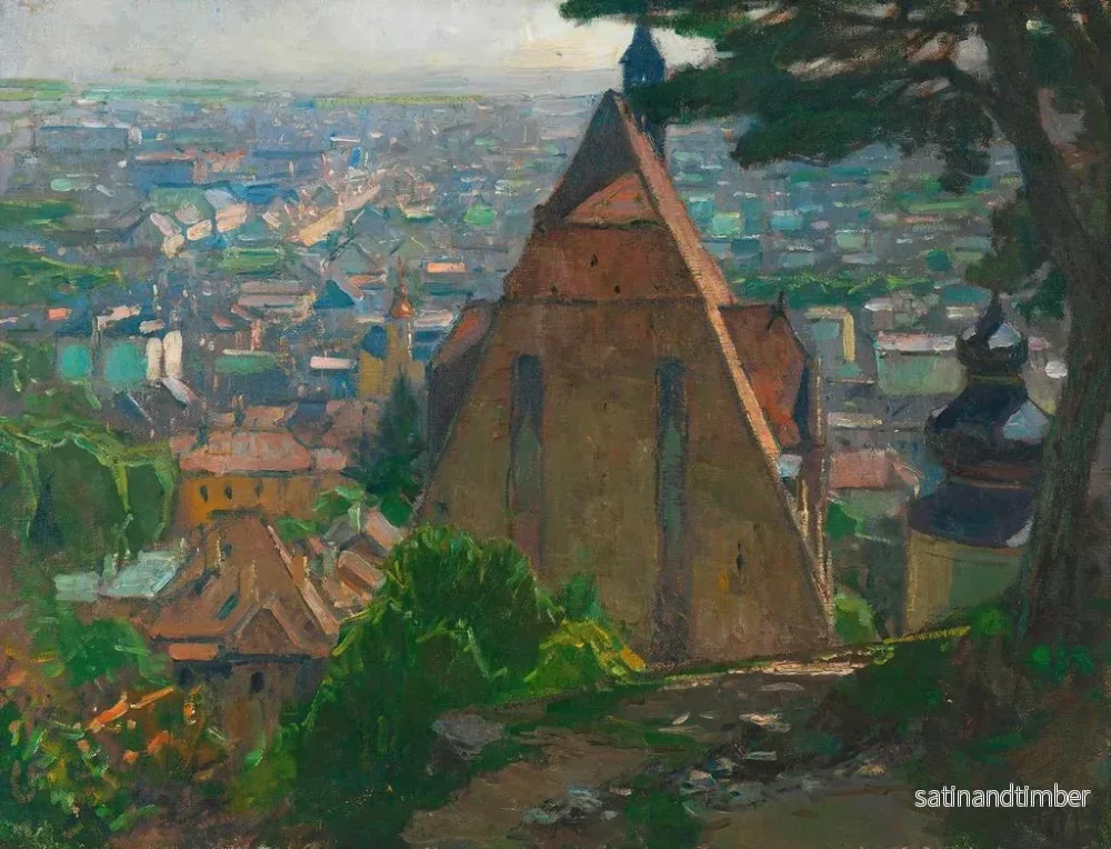 Reproduktion av målningen Vue sur Mödling - Carl Moll - Bild 2