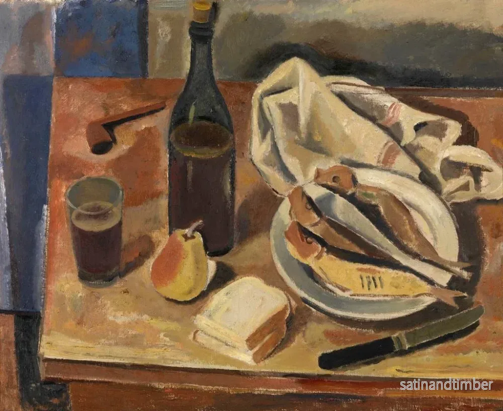 Reproduktion av målningen Naturtavla med sill - Gustave De Smet - Bild 2