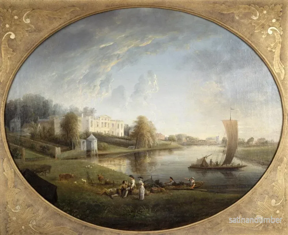 Reproduktion av målningen av Maison du Pape i Twickenham - Elias Martin - Bild 2