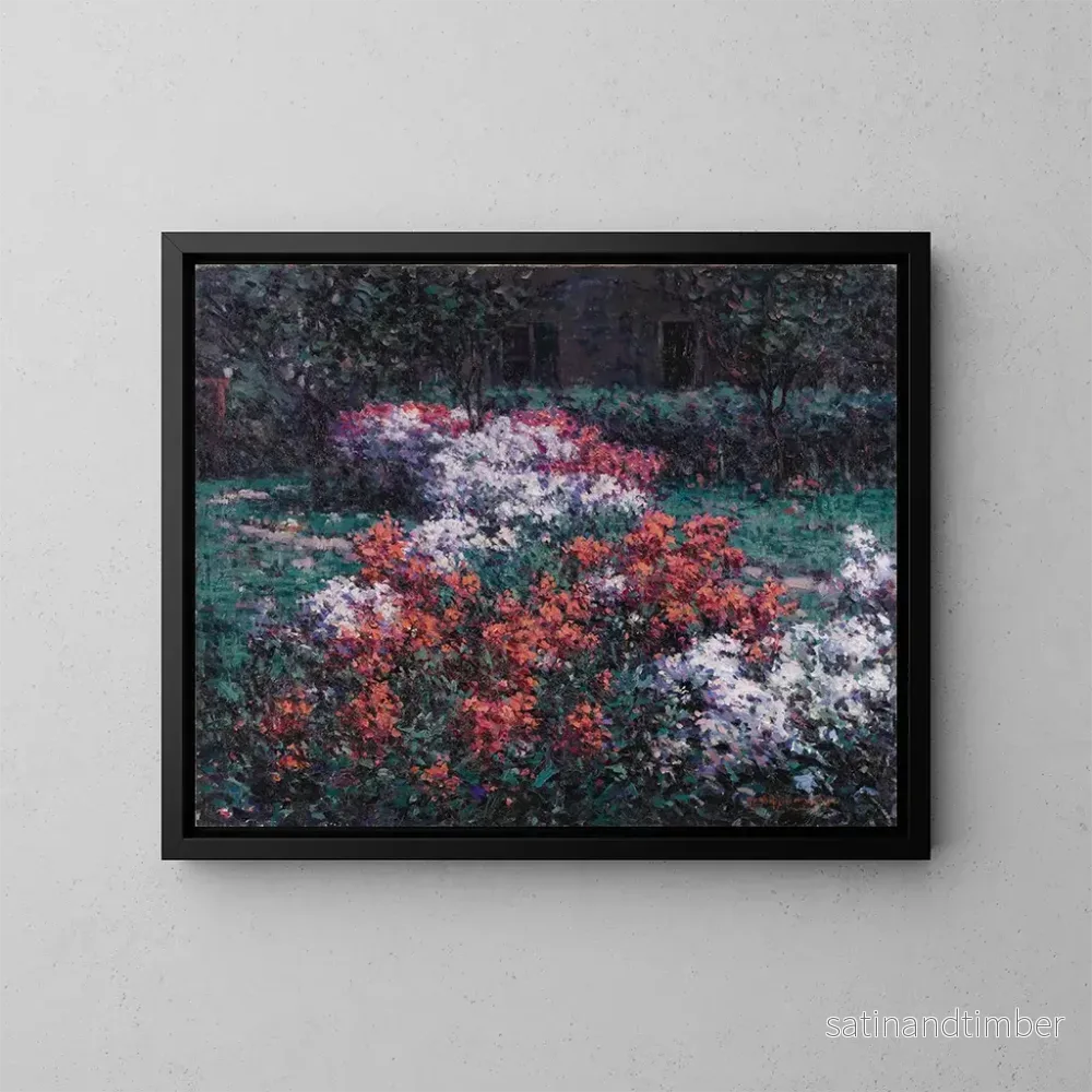 Reproduktion av målningen Le jardin de phlox – Hugh Henry Breckenridge Reproduktion av målningen Le jardin de phlox – Hugh Henry Breckenridge