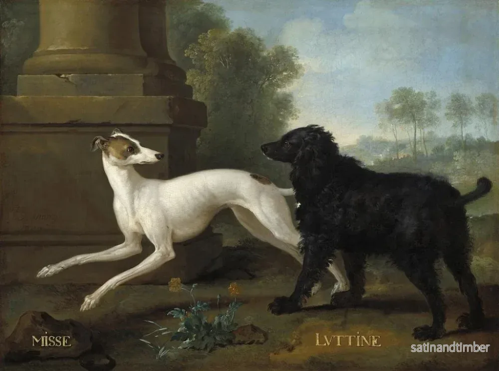 Reproduktion av målningen Misse och Luttine - Jean-Baptiste Oudry - Bild 2