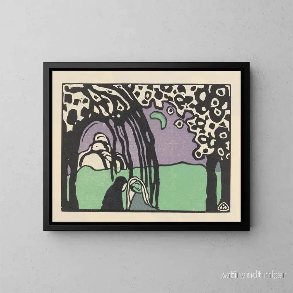 Reproduktion av målningen Klnge Pl20 - Wassily Kandinsky
