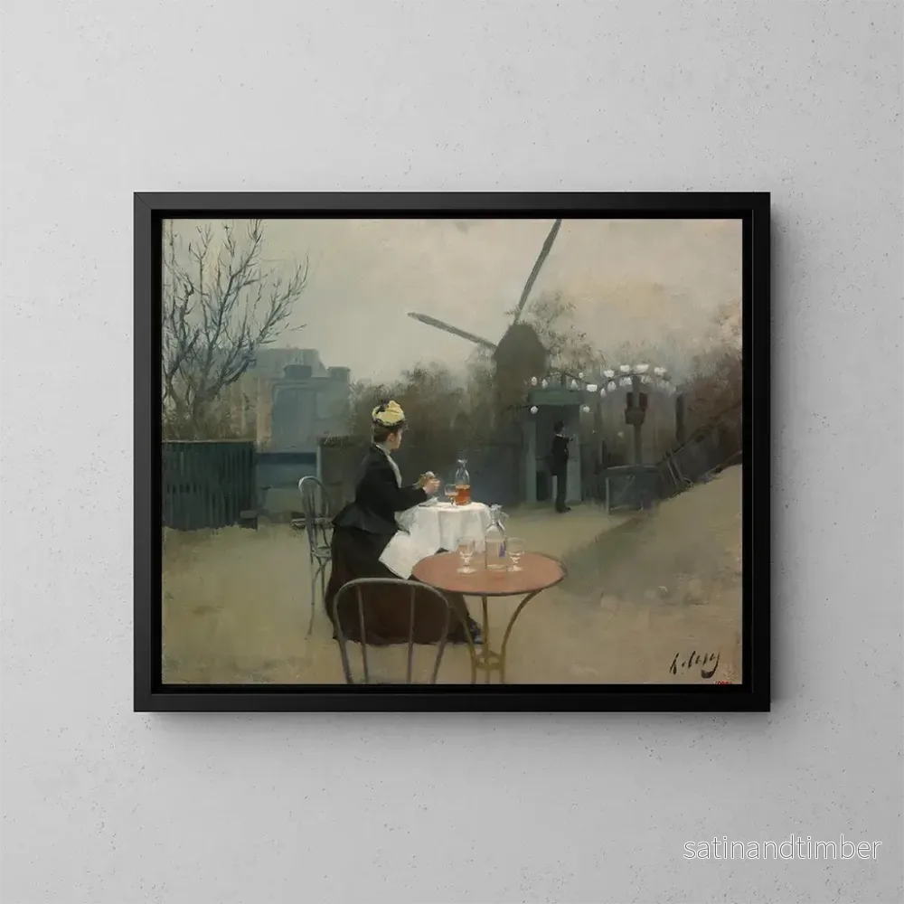 Reproduktion av målningen Utomhus - Ramon Casas