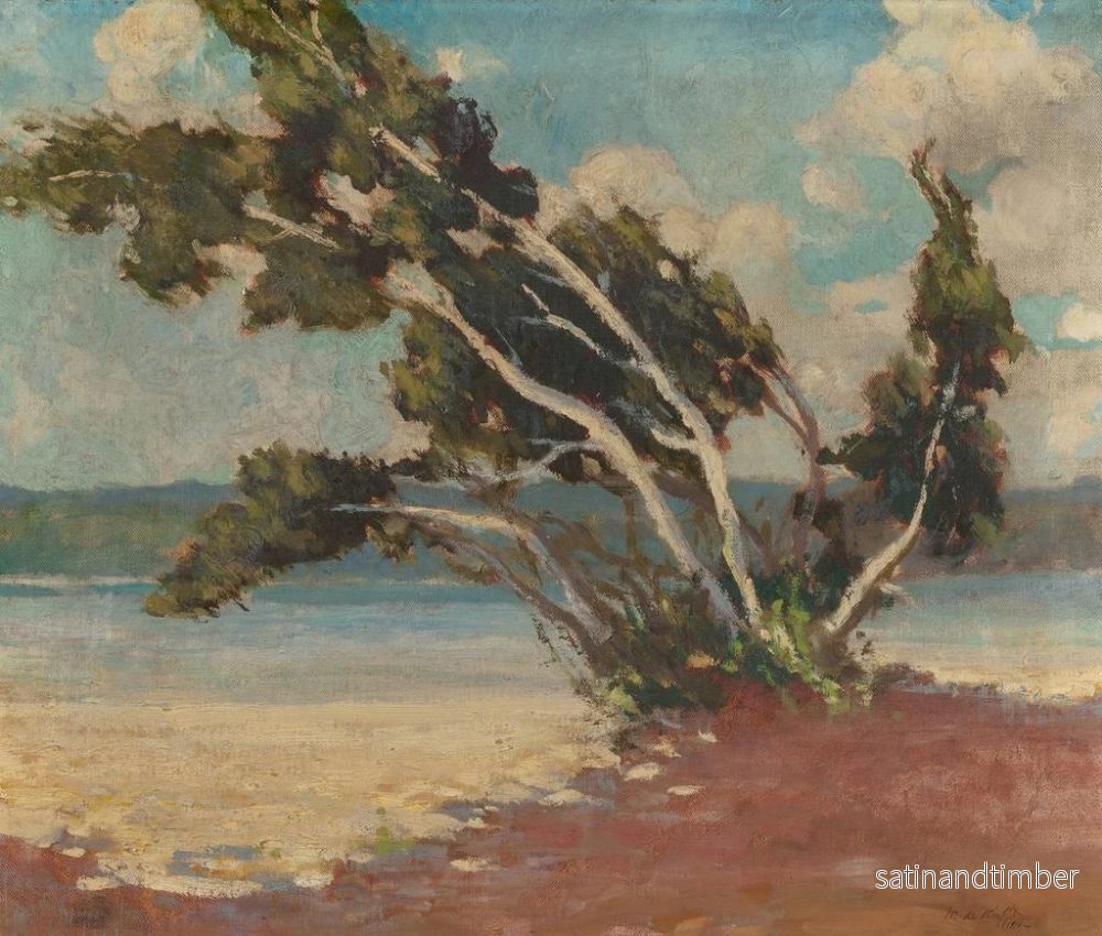 Reproduktion av målningen Les Bouleaux - Marjorie De Krafft Burton - Bild 2