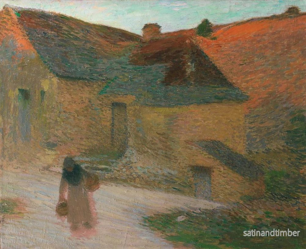 Reproduktion av målningen Derniers rayons, une ferme dans le Lot - Henri Martin - Bild 2
