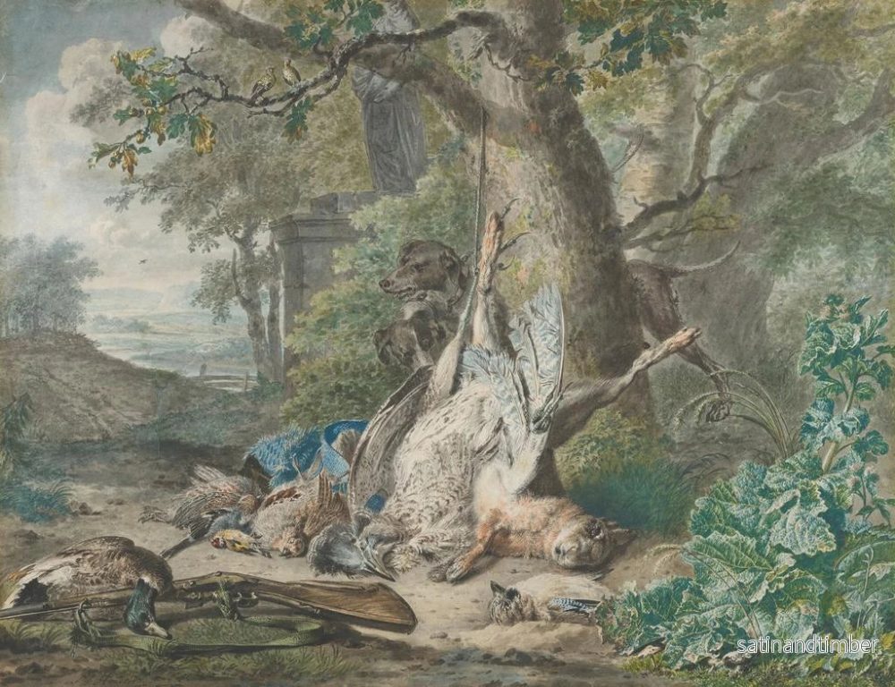 Reproduktion av målningen Naturtavla av jakt i skog - Wybrand Hendriks - Bild 2