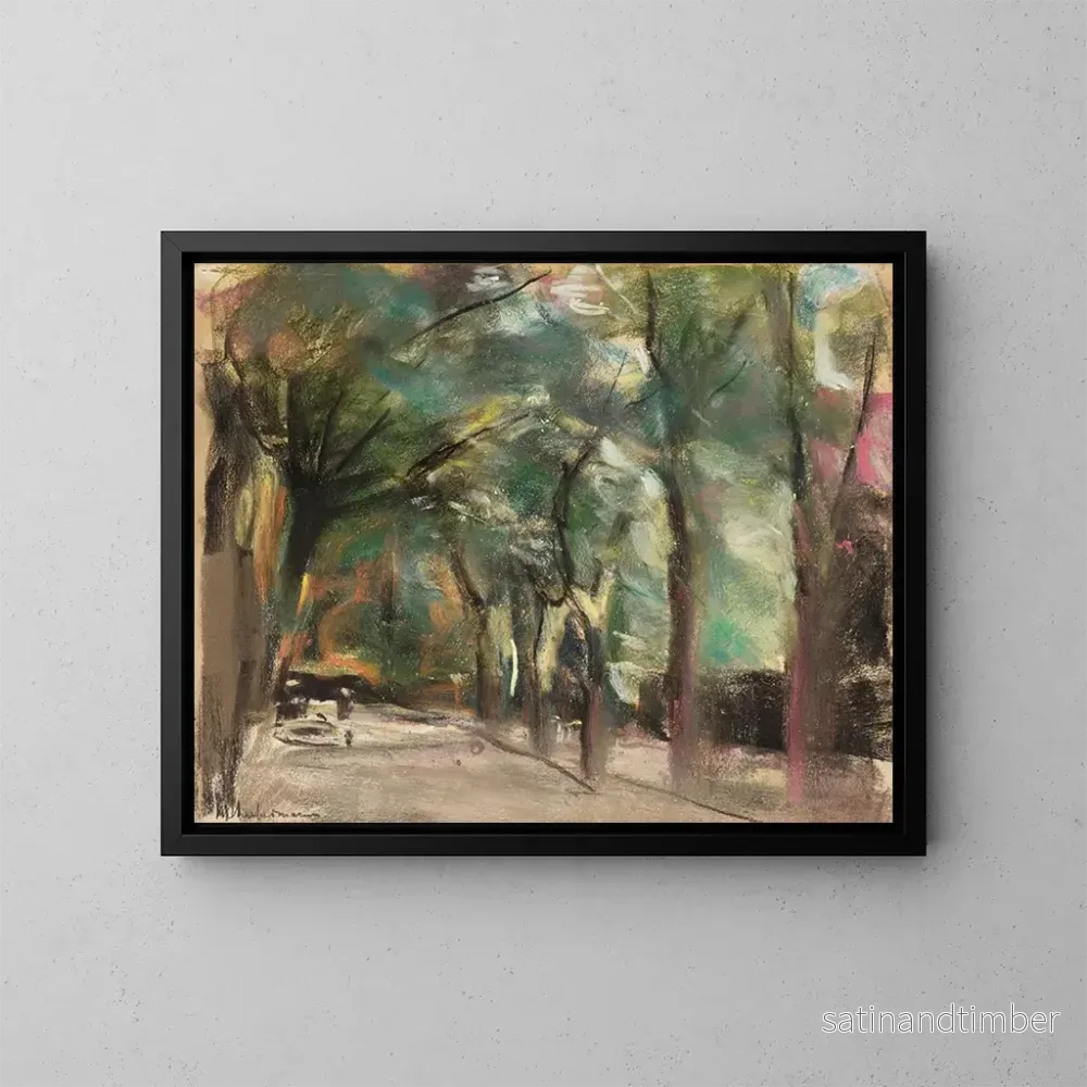 Reproduktion av målningen Avenue I - Max Liebermann