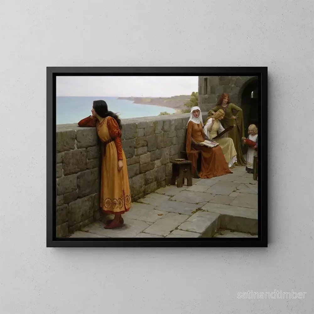 Reproduktion av målningen L’otage – Edmund Blair Leighton