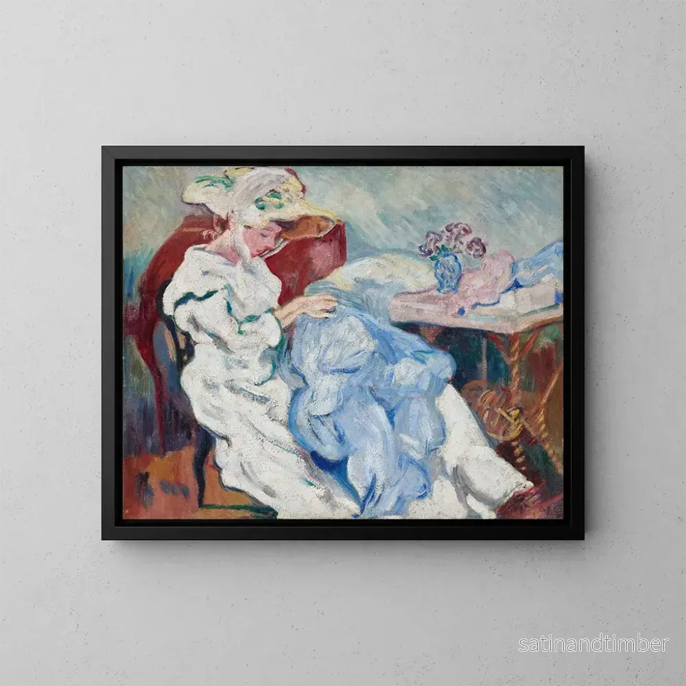 Reproduktion av målningen La Couture - Louis Valtat