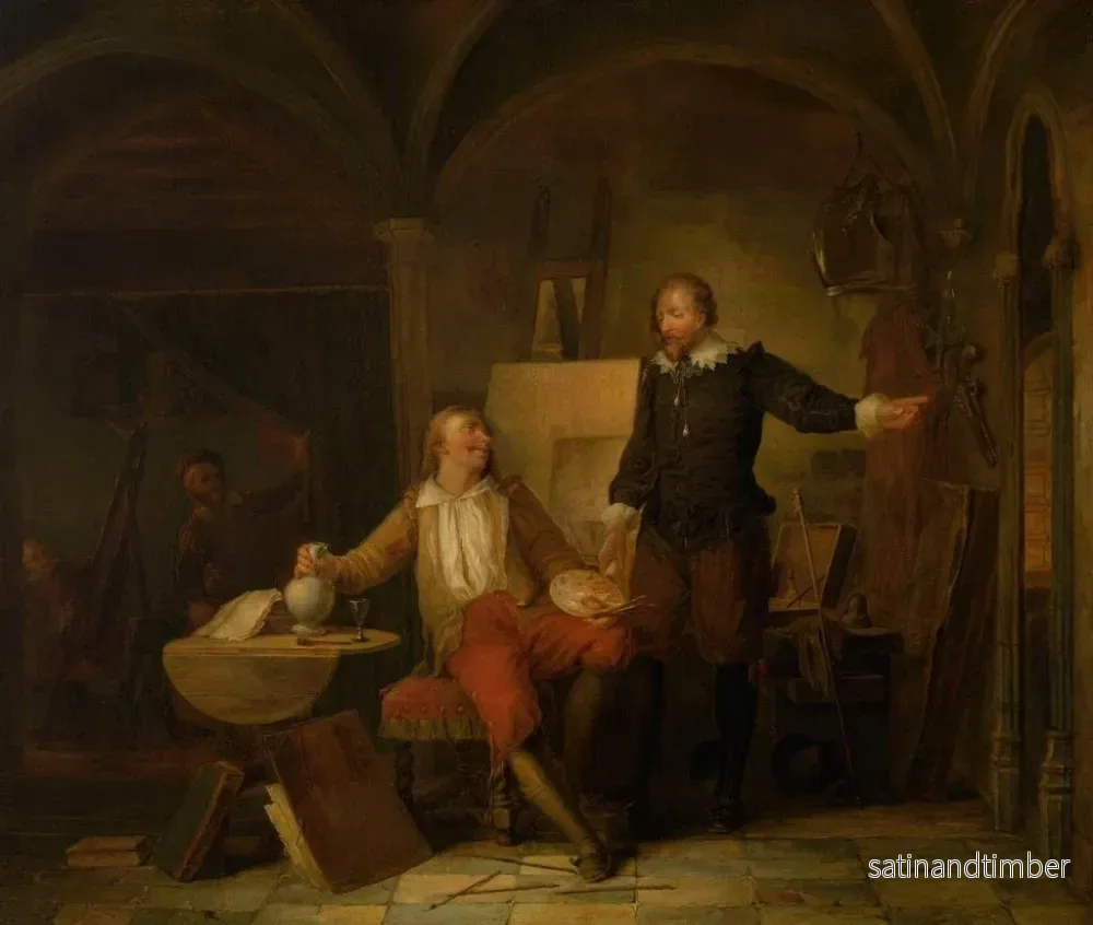 Reproduktion av målningen av L'Atelier du peintre Joos van Craesbeeck - Nicaise De Keyser - Bild 2