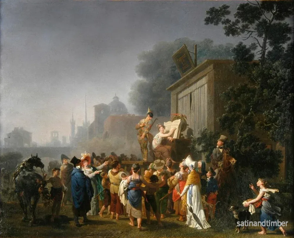 Reproduktion av målningen av gatuartister - Nicolas-Antoine Taunay - Bild 2