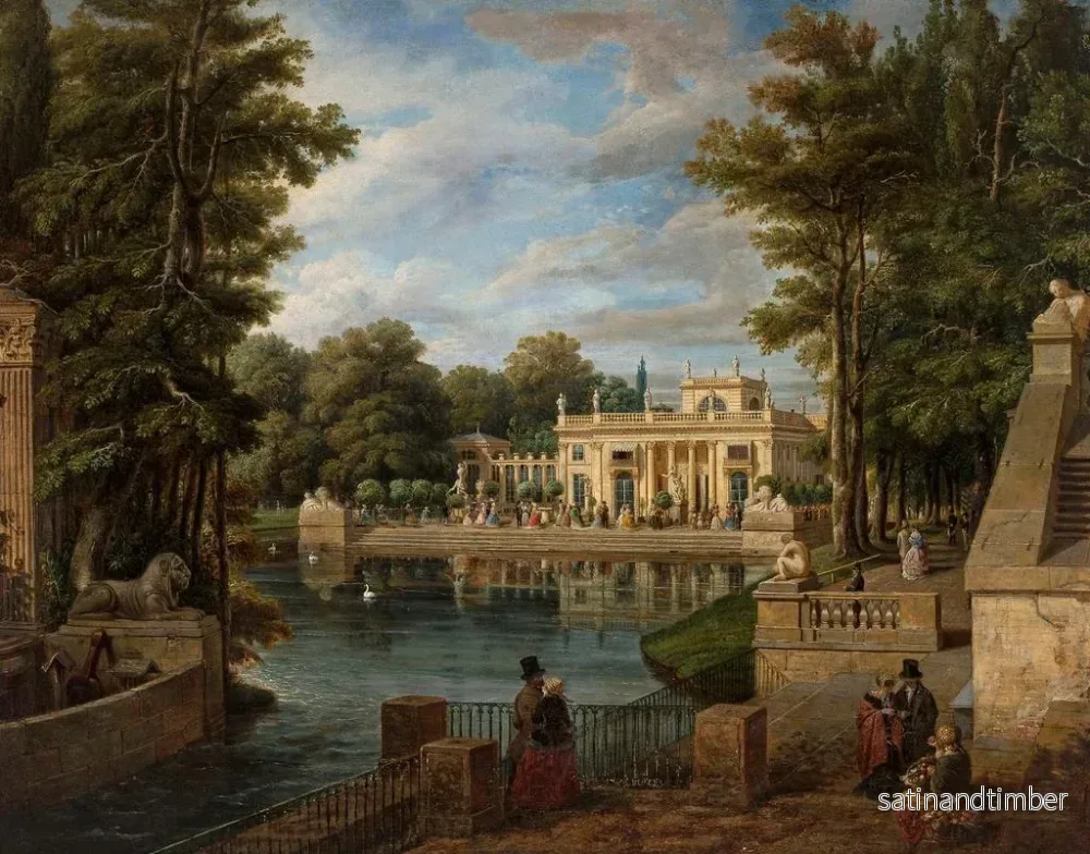 Reproduktion av målningen Vue du palais de Łazienki en été - Marcin Zaleski - Bild 2
