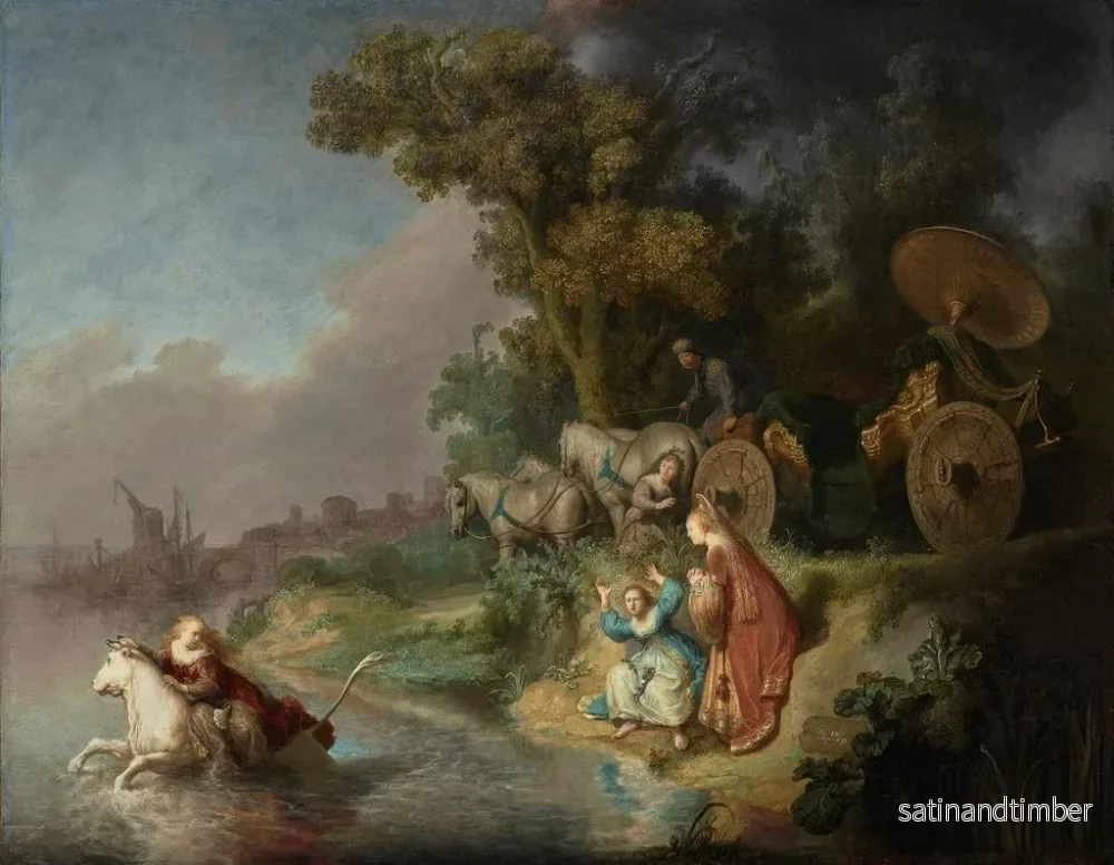 Reproduktion av målningen L'Enlèvement d'Europe - Rembrandt van Rijn - Bild 2
