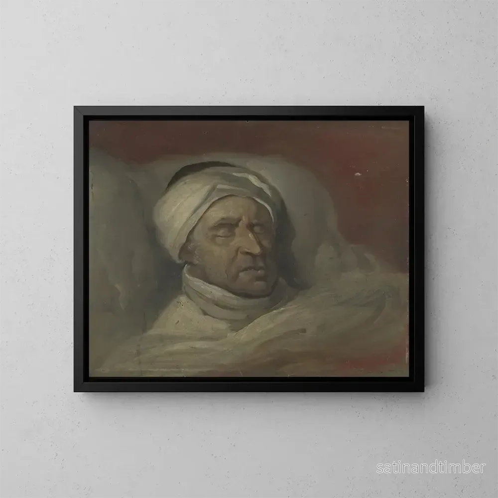 Reproduktion av målningen Monsieur Willem Bilderdijk efter hans död - Gerrit Jan Michalis