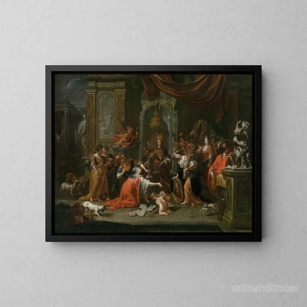 Reproduktion av målningen La ville d’Anvers hyllar den österrikiska dynastin – Jacques Ignatius de Roore Reproduktion av målningen La ville d’Anvers hyllar den österrikiska dynastin – Jacques Ignatius de Roore