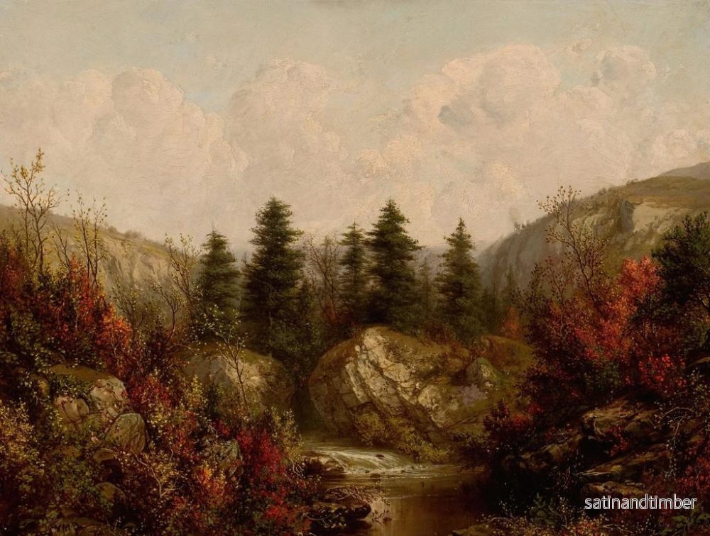 Reproduktion av målningen Rivière à travers une forêt d'automne - William Mason Brown - Bild 2