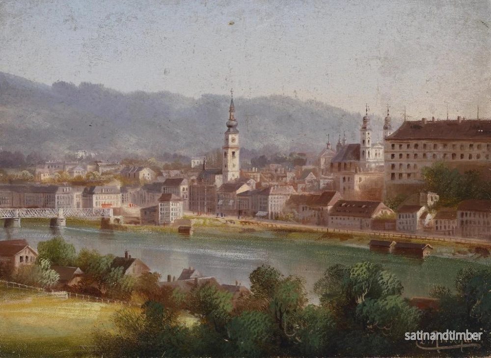 Reproduktion av målningen Vue sur Linz - Hubert Sattler - Bild 2
