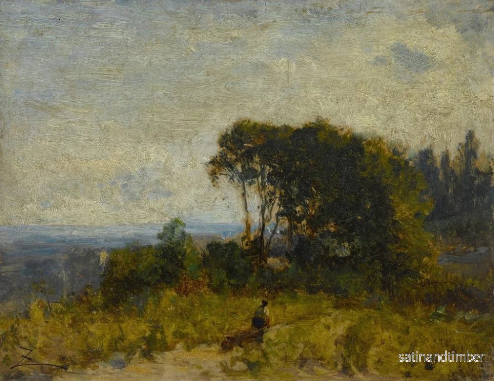 Reproduktion av målningen Environs de Barbizon - Félix Ziem - Bild 2