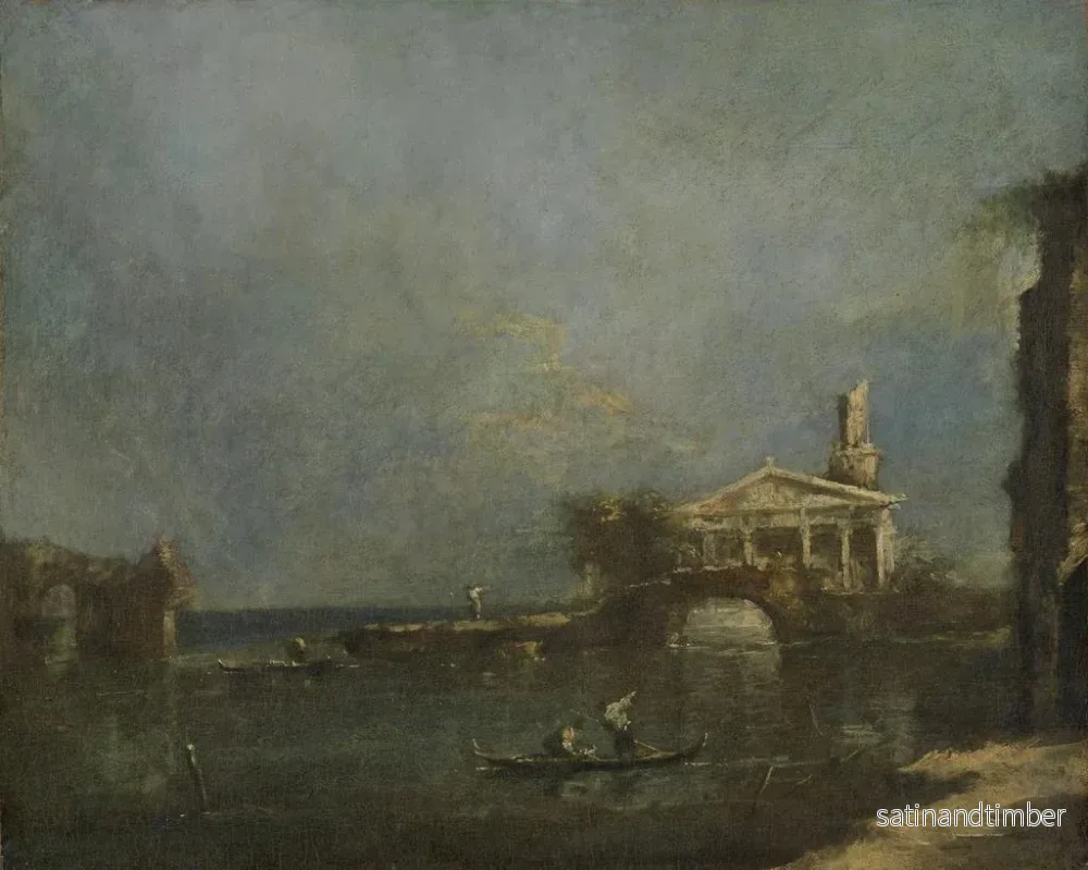 Reproduktion av målningen Lagune nära Venedig - Francesco Guardi - Bild 2