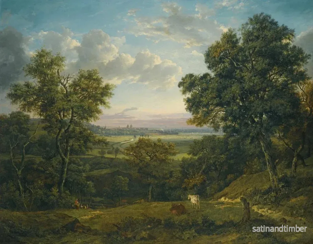 Reproduktion av målningen Vue de Greenwich depuis Charlton Wood près de Woolwich - Patrick Nasmyth - Bild 2